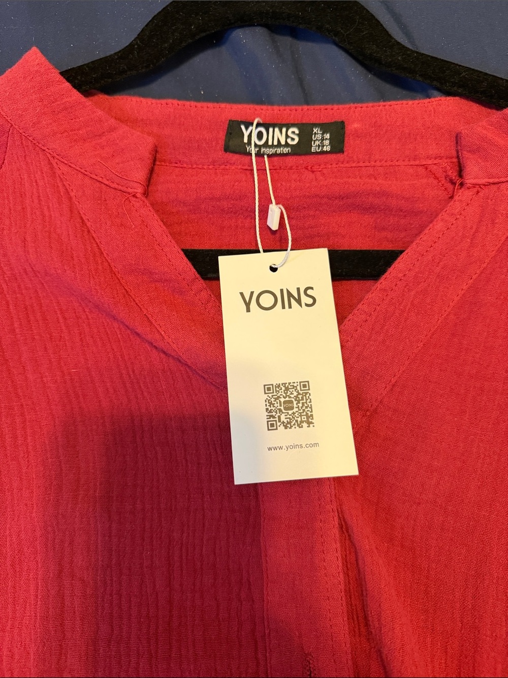 Yoins Button-Front Tunic Top - Picture 4 of 4